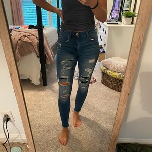 Distressed American Eagle Jeans